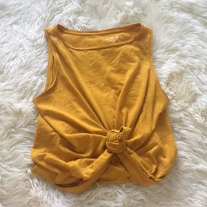☼ LOFT mustard yellow tank top